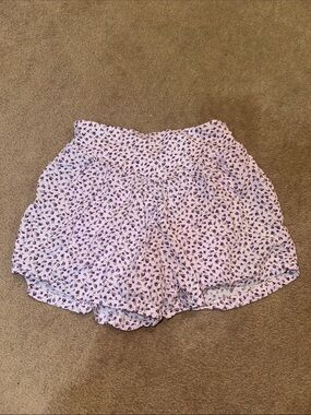 Old Navy Light Pink High-Waist Floral Print Shorts